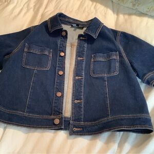 Ladies Denim Jacket - Dark Blue
